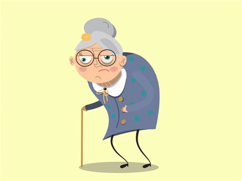 old woman gif